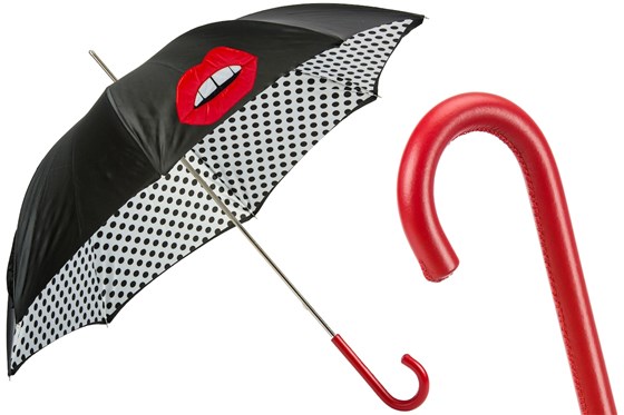 Paraguas largo de mujer con lunares espiga de Bisetti - Bolchetta